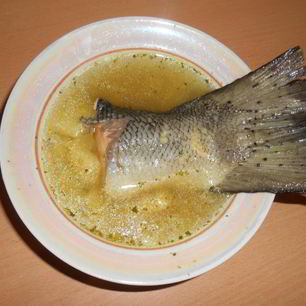 Рецепт Ухи из семги с пшеном