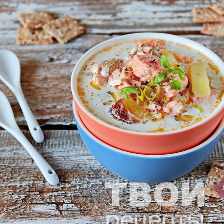 Рецепт Ухи из семги