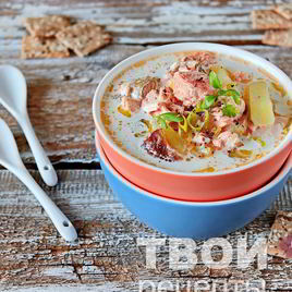 Рецепт Ухи из семги