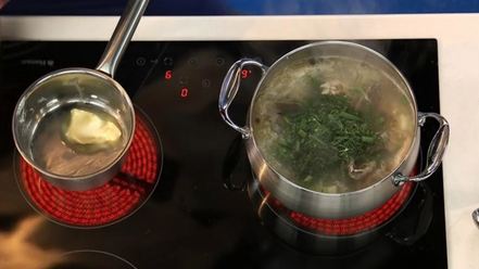 Рецепт ухи из стерляди с копченой форелью