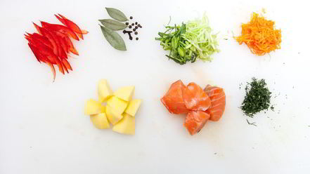 Рецепт ухи по-боярски с семгой