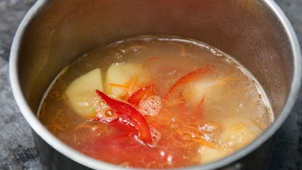 Рецепт ухи по-боярски с семгой