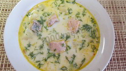 Рецепт ухи по-фински из форели со сливками