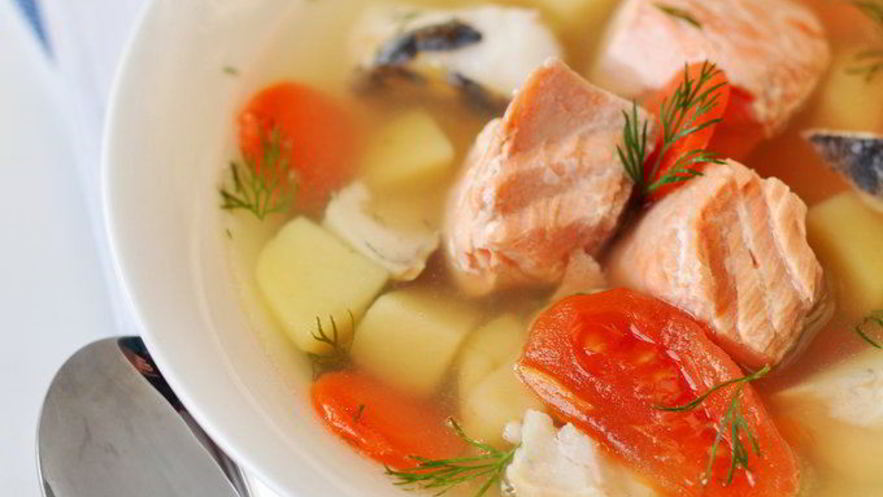 Рецепт ухи с картофелем и помидорами