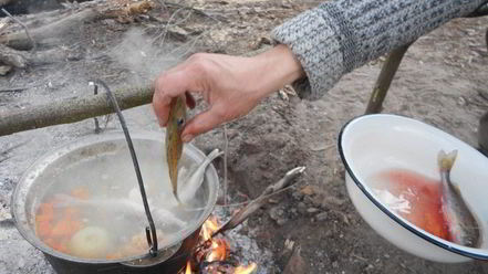Рецепт ухи возле реки