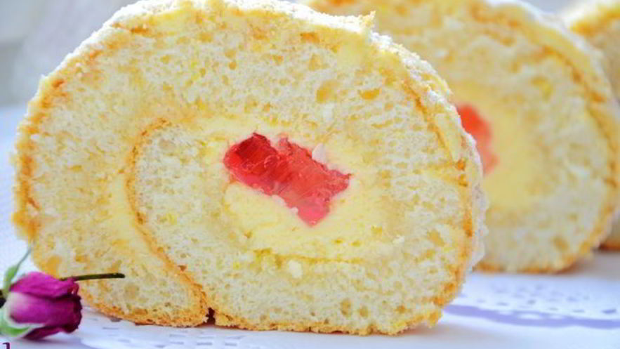 Рецепт ангельского рулета