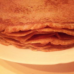 Рецепт Блинчиков из цельзерновой муки