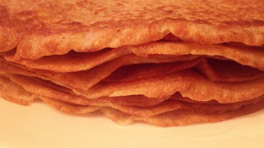 Рецепт блинчиков из цельзерновой муки