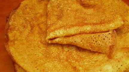 Рецепт Блинчиков на молоке ажурные