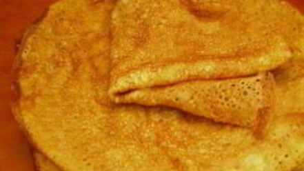 Рецепт блинчиков на молоке ажурные