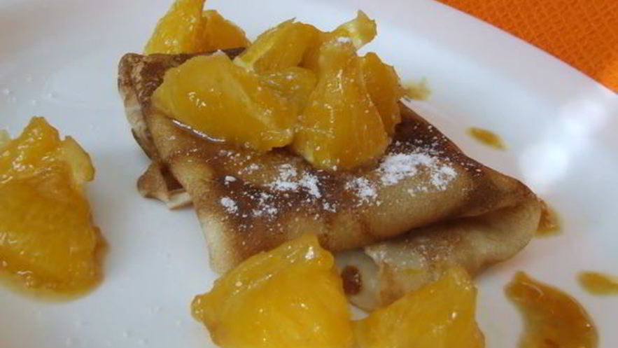 Рецепт блинчиков с апельсинами