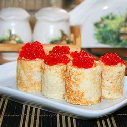 Рецепт Блинчиков с икрой красной