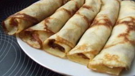 Рецепт блинчиков с икрой красной