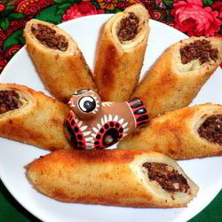 Рецепт Блинчиков с мясом на пиве