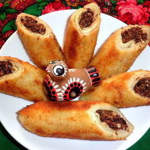 Рецепт Блинчиков с мясом на пиве