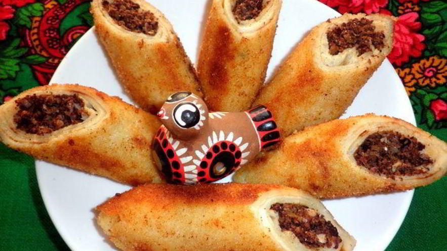 Рецепт блинчиков с мясом на пиве