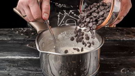 Рецепт блинчиков с шоколадным соусом