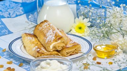 Рецепт Блинчиков с творогом