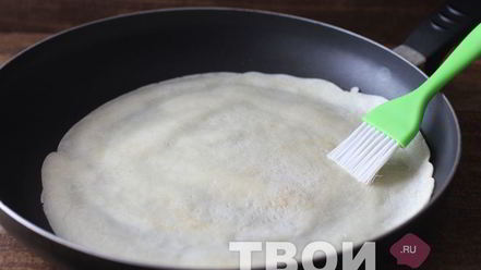 Рецепт блинчиков с ветчиной и сыром