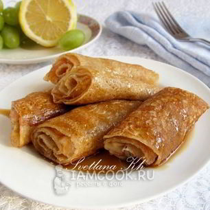 Рецепт Блинчиков с яблоками