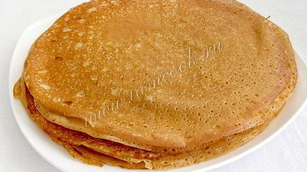 Рецепт блинчиков с яблоками