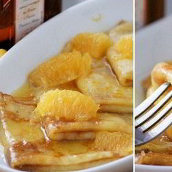 Рецепт Блинчиков в апельсиновой карамели