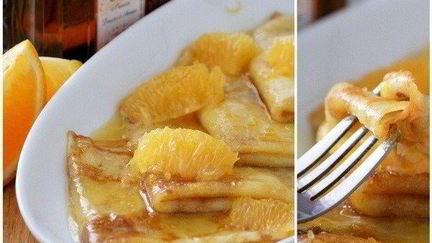 Рецепт Блинчиков в апельсиновой карамели