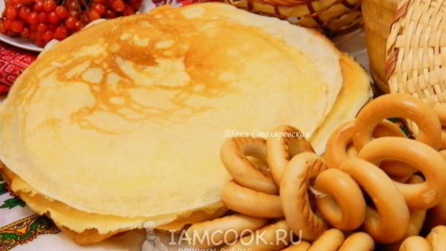 Рецепт блинов на газированной воде