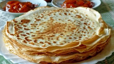 Рецепт блинов на сыворотке тонкие