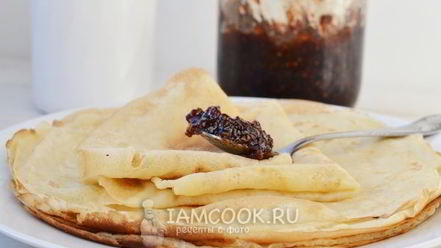 Рецепт блинов на воде без яиц