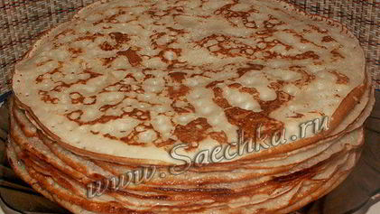 Рецепт Блинов Ночных