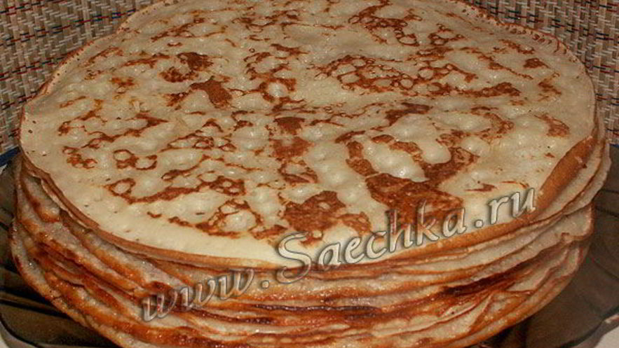 Рецепт блинов ночных