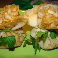 Блины с грибной начинкой