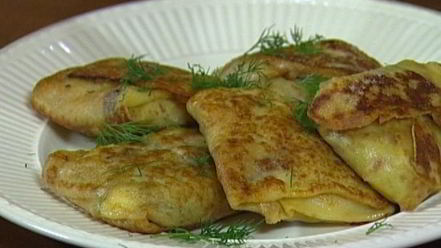 Рецепт блинов с капустой