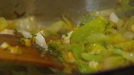 Рецепт блинов с капустой