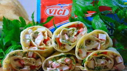 Рецепт Блинов с крабовыми палочками