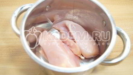 Рецепт блинов с курицей и морковью по-корейски