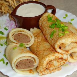 Рецепт Блинов с печенью куриной