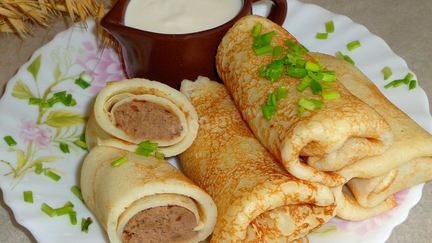 Рецепт Блинов с печенью куриной