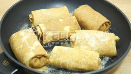 Рецепт блинов с ветчиной и сыром