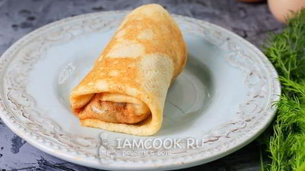 Рецепт фаршированных блинов с фаршем