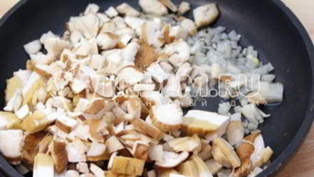 Рецепт фаршированных блинов с сыром и грибами