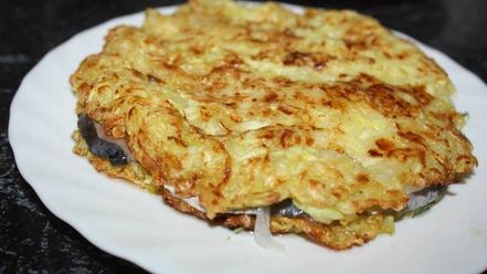 Рецепт кабачковых блинчиков с селедочкой