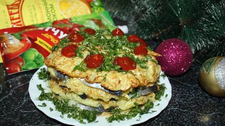 Рецепт кабачковых блинчиков с селедочкой