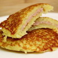 Картофельные блины с мясом