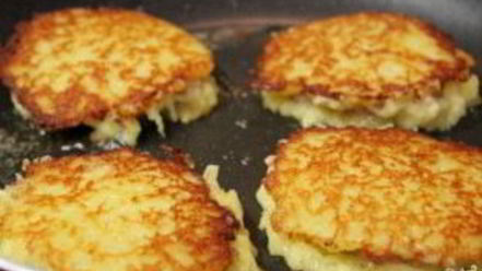 Рецепт картофельных блинов с мясом