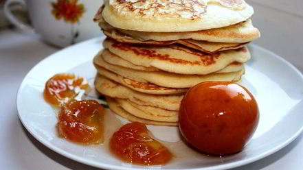 Рецепт лимонных блинчиков на сметане