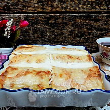 Рецепт Налистников с творогом, запеченные в духовке
