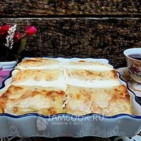 Рецепт Налистников с творогом, запеченные в духовке