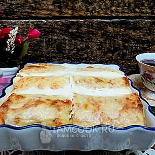 Рецепт Налистников с творогом, запеченные в духовке